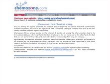 Tablet Screenshot of chemazone.com